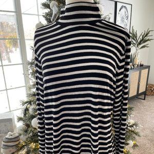 Black and White Turtleneck